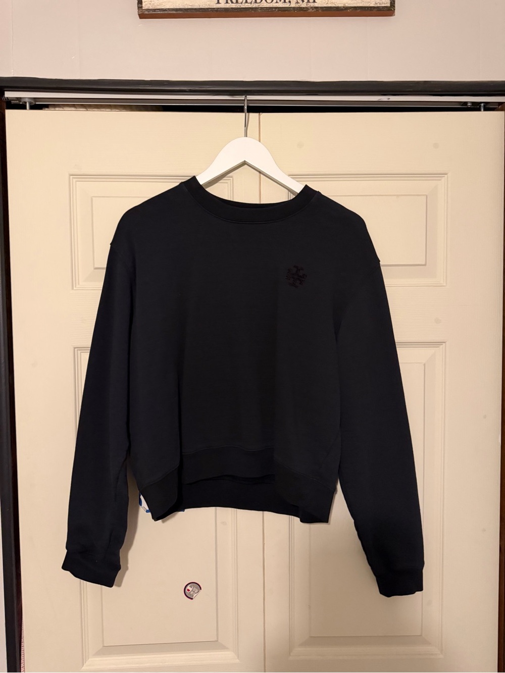 Tory Burch Navy Crewneck Sweatshirt
